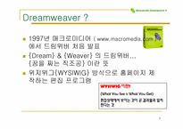 dreamweaver4.0 드림위버 시장현황-3