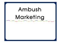 앰부쉬 마케팅(Ambush Marketing)-1