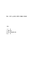 한국 노인복지 정책의 현황과 문제점-1