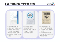 KT&G의 마케팅 전략분석, 생산과 물류 체계 분석, 조직 인사의 특징 및 재무 상태 분석-9