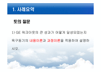 [조직행위] GE 사례, 내용이론과 과정이론-3