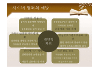 지식정보사회 -사이버 범죄 대응책-20