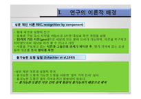 성분 재인이론(RBC)-3