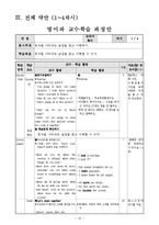 [초등영어기초이론] Lesson Plan 소개 및 약안 전체-12