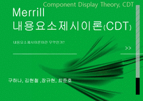 메릴 Merrill 내용요소제시이론(CDT)-2