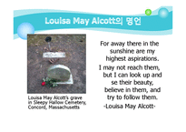 Louisa May Alcott 의 생애와 작품 세계-14