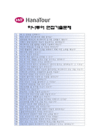 [하나투어자기소개서] 합격 하나투어자기소개서와 면접기출문제_하나투어자기소개서예시_하나투어자기소개서예문_하나투어자소서-4