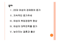 [여성경제활동]여성의 경제참여 증가에 따른 영향 PPT자료-2