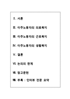 이주 노동자 복지실태와 개선방안-2