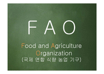 FAO의 성과와 한계 고찰-2