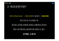 스포츠 테크민턴(Techminton) 활성화를 위한 방안-6