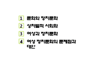 성차별적 정치문화와 사회화-2