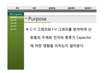 [전자재료실험] MOS capacitor 의 C-V, I-V 특성 측정 실험-3