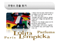 [국제경영] 태평양 롤리타 렘피카 Lolita Lempicka 프랑스진출 성공요인-6