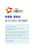 ● 2020년 아워홈 단체급식 영양사 자기소개서 합격예문 [아워홈 영양사 자기소개서 영양사 합격자소서/아워홈자기소개서]-1