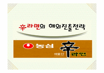 (주)농심 신라면의 해외진출-1