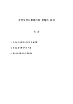 [A+레포트]정신보건사회복지의 현황과 과제-1