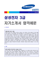 ● 삼성전자 3급(해외영업직/마케팅) 자기소개서 합격예문 [삼성전자 자기소개서/삼성전자 자소서 자기소개서 우수샘플/삼성전자 자기소개서]-1
