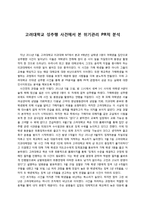 [PR사례]고려대학교 성추행 사건 위기관리 PR사례분석-1