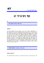 [KT자기소개서] KT 자기소개서 예문 -KT합격자기소개서(KT합격자소서) -KT그룹 대졸공채 입사지원서(KT신입사원 자기소개서)-1