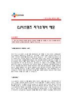 CJ시스템즈 자기소개서 [CJ시스템즈 합격 자기소개서 예문] CJ시스템즈 개발운영팀 자소서[CJ시스템즈 개발운영 합격 자소서 샘플]-1