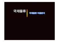 국제물류 비용분석 실습-1