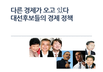 박근혜, 안철수, 문재인 대선후보의 경제정책 비교-1