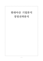 [현대아산 기업분석] 현대아산 경영전략분석(개성공단,금강산관광) 보고서-1