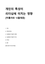 [조직행동론] 나폴레옹과 히틀러를 통해 본 리더십-1
