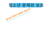 청소년 언어사용(은어와 비속어) 실태 조사-1