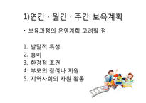 영유아보육(연간, 월간, 주간 보육계획과 일과계획 및 운영) PPT 파워포인트-4
