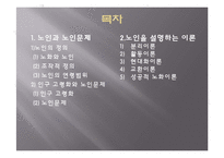 (사회복지개론) 노인과 노인문제, 노인이론 PPT 프레젠테이션-2