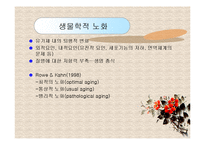 노인복지론(노화의 개념과 영역, 노화의 기초이론, 노년기 삶의 변화, 성공적노화) PPT 프레젠테이션-7