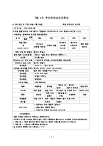 어린이집 7~8월 4주간 보육실습일지(보육실습기관현황, 주간보육계획안, 보육실습일지, 실습생소감, 지도교사평가)-8