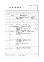 어린이집 7월~8월 4주간 보육실습일지(보육실습기관현황, 주간보육계획안, 실습생소감, 실습평가보고서)-12