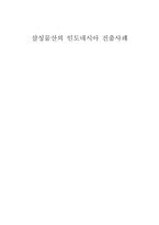 [국제경영] 삼성물산의 인도네시아진출사례-1