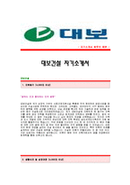 [대보건설자기소개서] 대보건설 합격자 자기소개서예문_대보건설합격자소서샘플_대보건설(회계)공채입사지원서_대보건설(회계팀)자기소개서견본_대보건설자소서합격족보-1