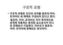 프로이드 정신역동모델(구조적모형, 지형학적모형, 방어기제, 심리성적발달단계, 개입기법)-5