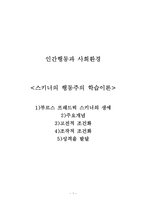 (인간행동과 사회환경) 스키너의 행동주의 학습이론-1