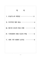 [환경오염,온실가스] 온실가스로 인한 지구온난화문제와 해결방안 보고서-2