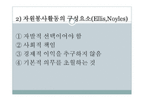 자원봉사(개념, 특성, 역사, 동기, 자원봉사자, 자원봉사관리자, 자원봉사활성화)파워포인트 PPT 프레젠테이션-4
