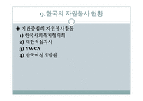 자원봉사(개념, 특성, 역사, 동기, 자원봉사자, 자원봉사관리자, 자원봉사활성화)파워포인트 PPT 프레젠테이션-18