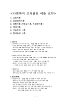 (사회복지행정) 사회복지조직관련 이론 요약정리-1