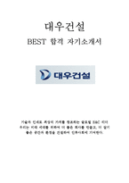대우건설 최신 BEST 합격 자기소개서!!!!-1