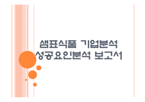 [샘표식품 기업분석] 샘표식품 성공요인분석 PPT자료-1