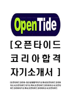 [오픈타이드코리아-최신공채합격자기소개서]오픈타이드코리아자소서,오픈타이드자기소개서,오픈타이드코리아자소서,오픈타이드코리아자기소개서,오픈타이드코리아자소서,오픈타이드-1