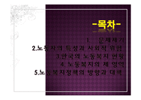 한국의 노동문제와 사회복지대책(한국의 노동복지,노동복지정책, 노동자 특성,사회적 위험)-2