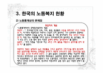 한국의 노동문제와 사회복지대책(한국의 노동복지,노동복지정책, 노동자 특성,사회적 위험)-10