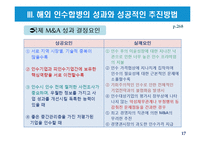 해외 인수합병전략과 성공적인 추진방법-17