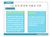 종합사회복지관의 조직 분석-13